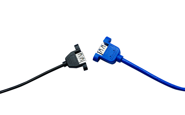 USB B公轉A母帶耳朵帶螺絲孔連接線 USB B公轉A母帶耳朵帶螺絲孔連接線